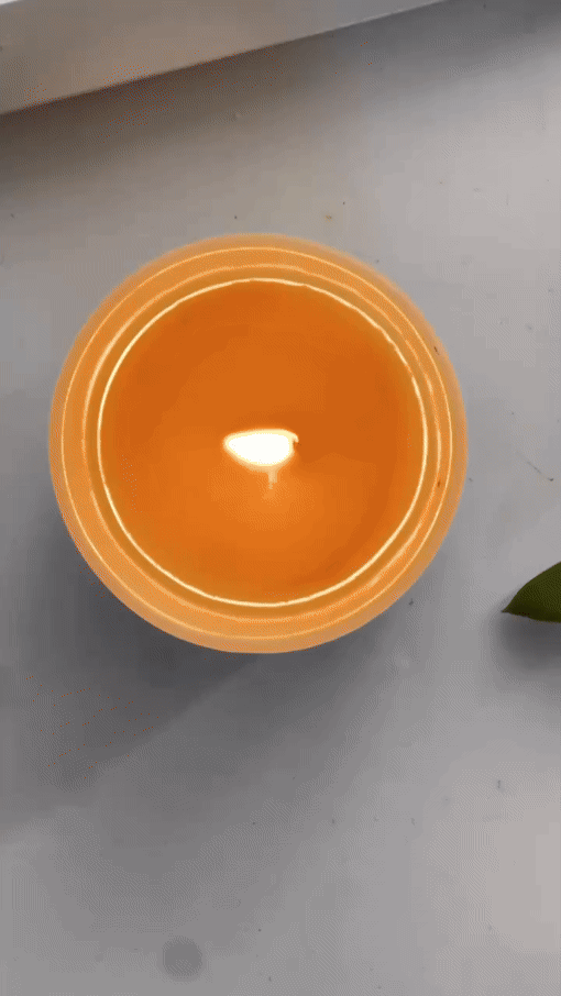 Secret Message Candle with lid, personalized soy wax candle featuring hidden message inside​